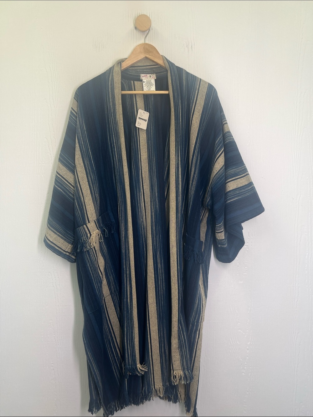 Free People - NWT Odyssey Striped Open Kimono Lightweight Cardigan Size Onesize - Picture 8 of 12